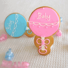 Baby Rattle Cookies