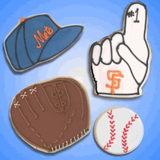 Baseball Hat and Finger Cookies