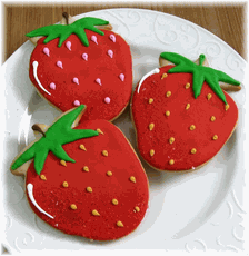 Strawberries Cookie