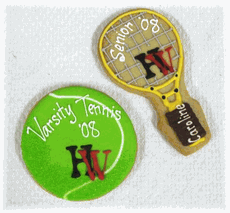 Tennis Racket & Ball Cookies